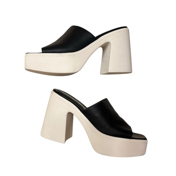 Free People Leather Zoe Platform Mules - Picture 2 of 8